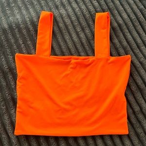 Orange Cropped Tank